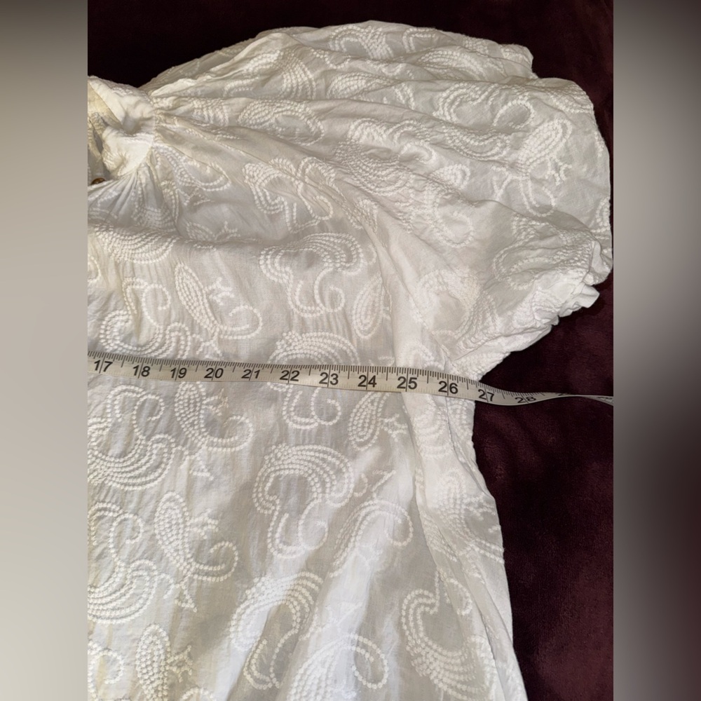 Beulah styles White Button-Down Blouse - image 12